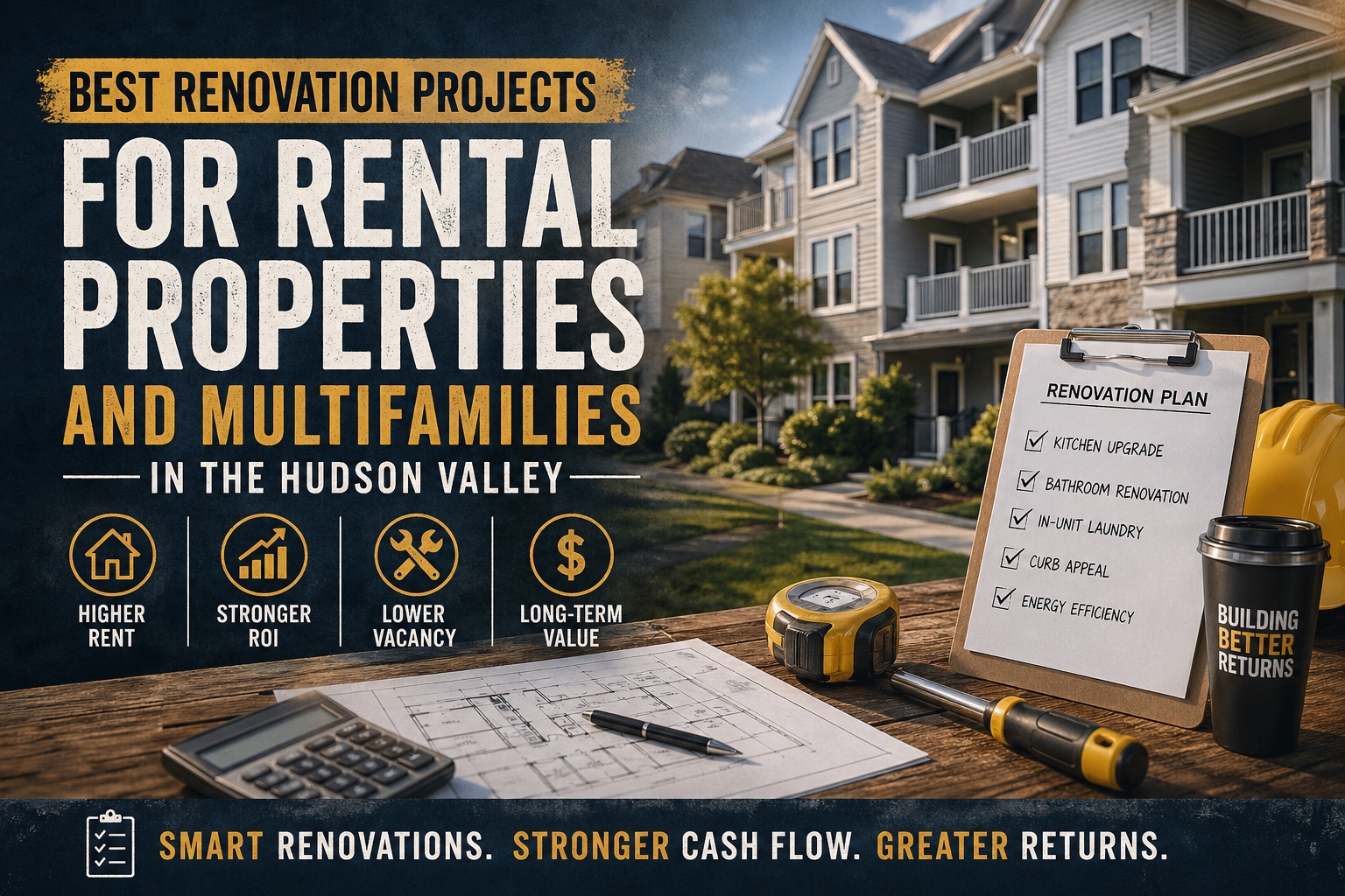 Best Renovation Projects for Rental Properties and Multifamilies in the Hudson Valley